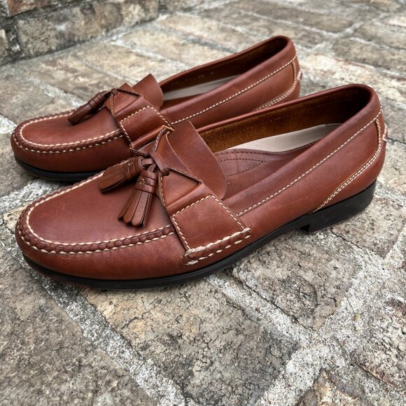 Foster Rainey Country Tassel Loafers Brown Leather Slip On Men\'s Size 8 M main image 11